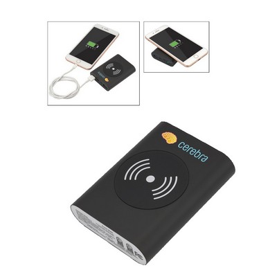 UL Cert Tri-Way Wireless & Power Bank - 5000 mAh