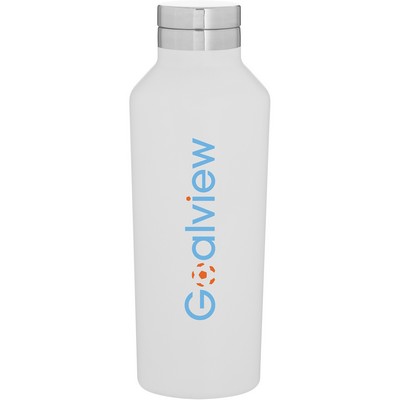 16.9 oz h2go Manhattan Water Bottle (Matte White)