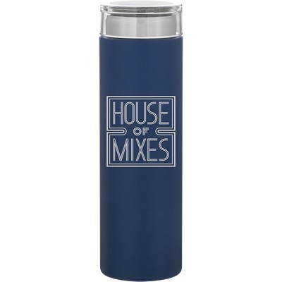 16.9 oz h2go Rocket Water Bottle (Matte Navy)